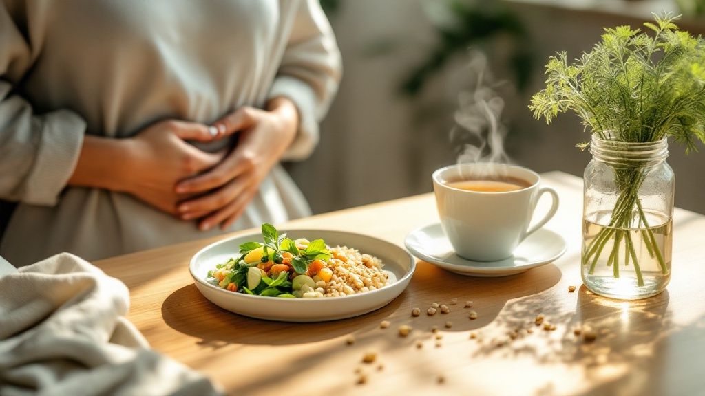 Blähungen nach dem Essen stoppen