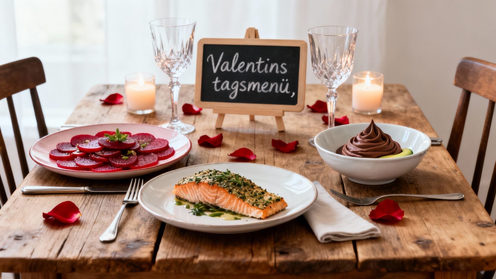 Dein perfektes Valentinstagsmenü für einen unvergesslichen Abend