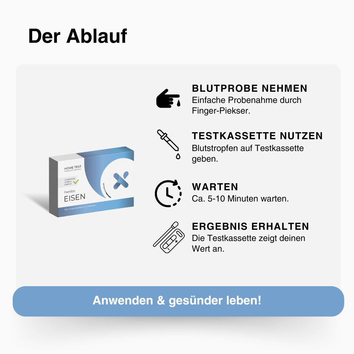 Eisen-Ferritin Selbsttest - mybody®x