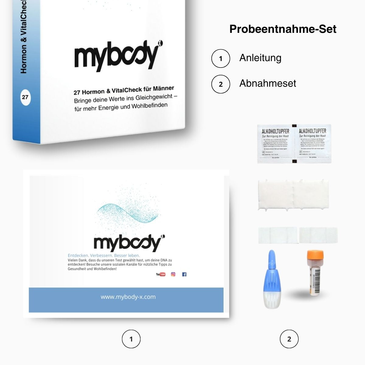 Hormon & VitalCheck für Männer - mybody®x