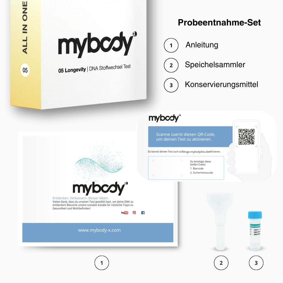 Longevity | ALL IN ONE DNA-Test - mybody®x