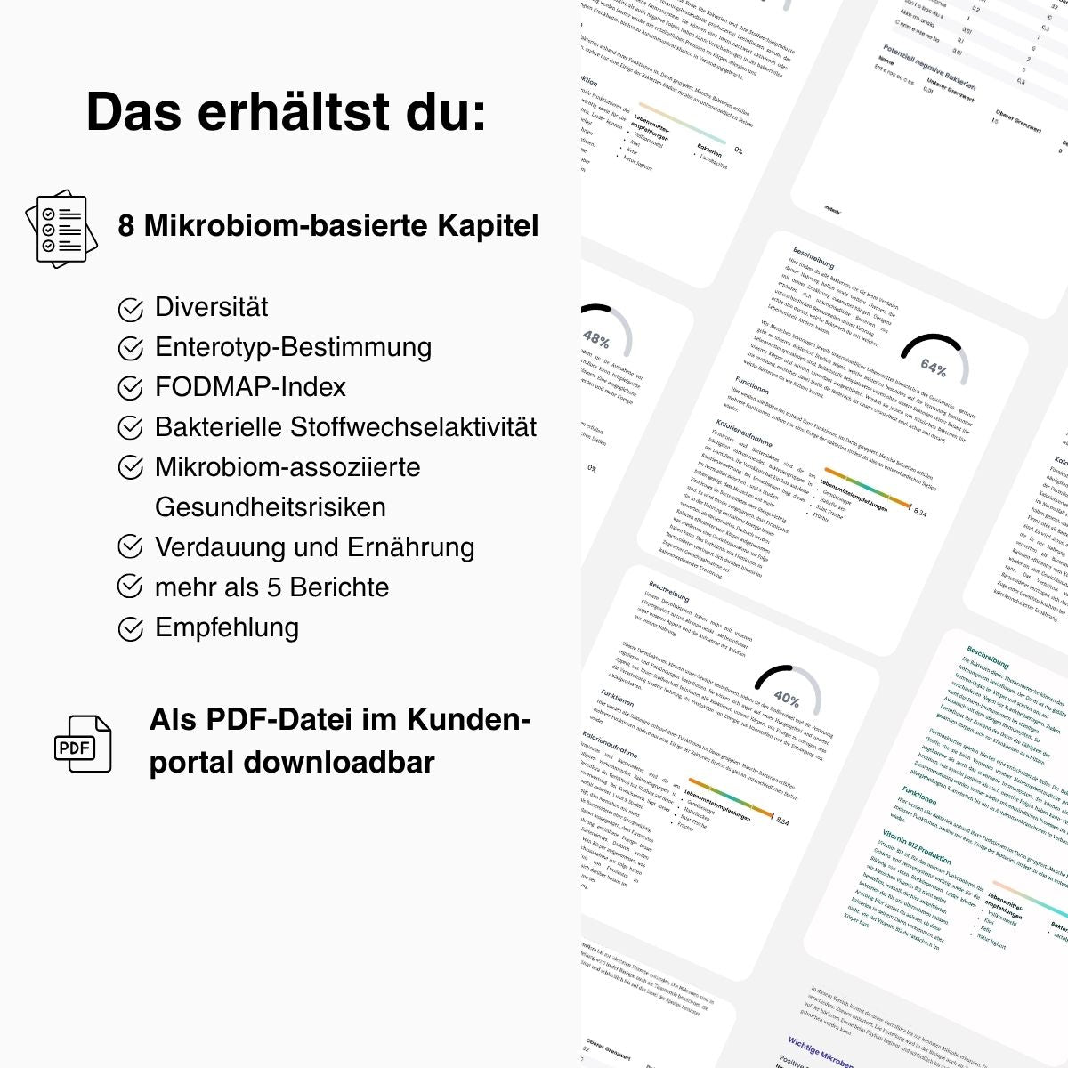 Darmflora MIKROBIOM-Test | Erwachsene - mybody®x