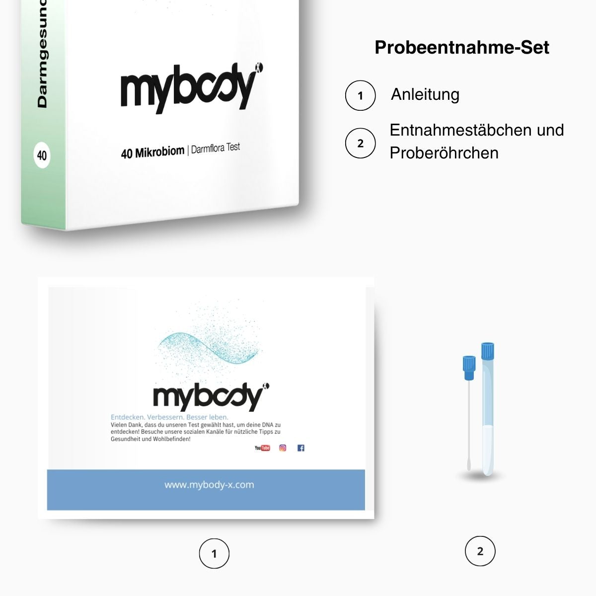 Darmflora MIKROBIOM-Test | Erwachsene - mybody®x