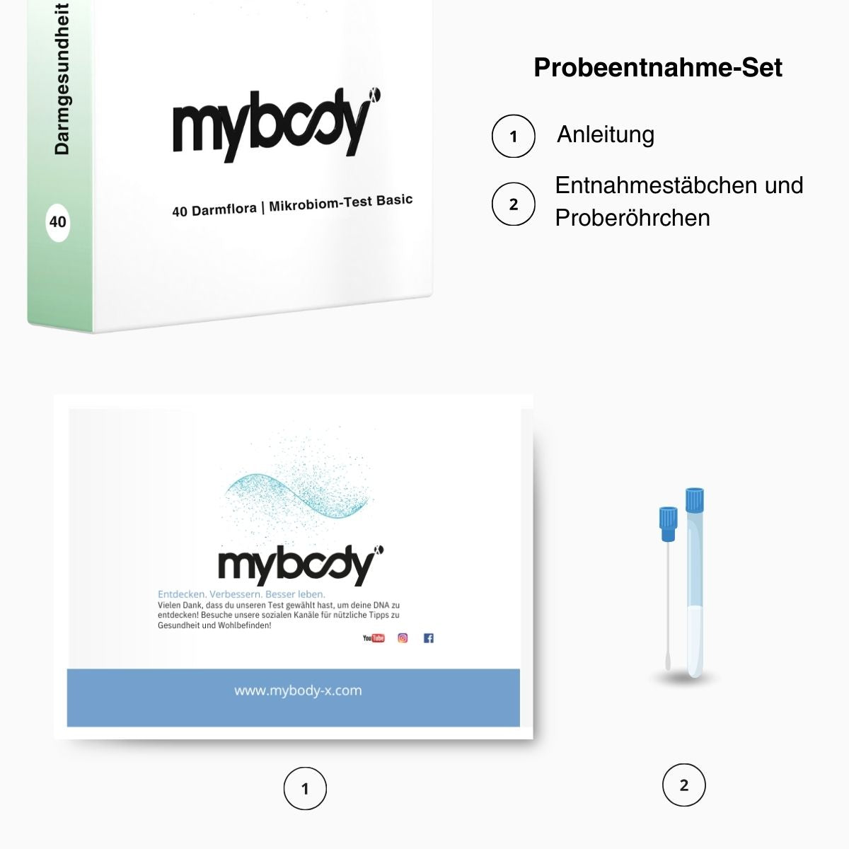 Darmflora MIKROBIOM-Test Basic - mybody®x