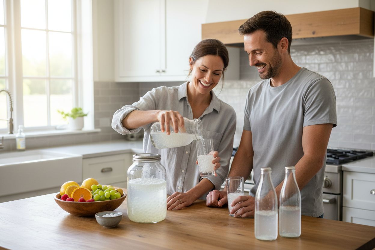 wasser-kefir selbstgemacht trinken