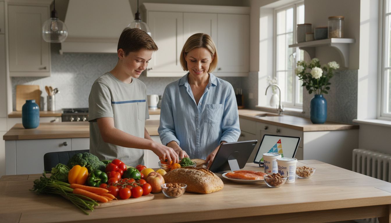 Familie gesunde Küche