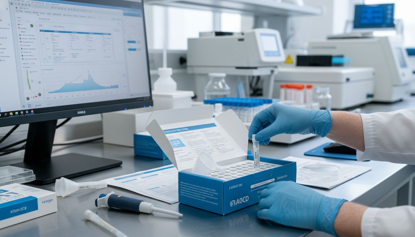 moderner Speicheltest Labor