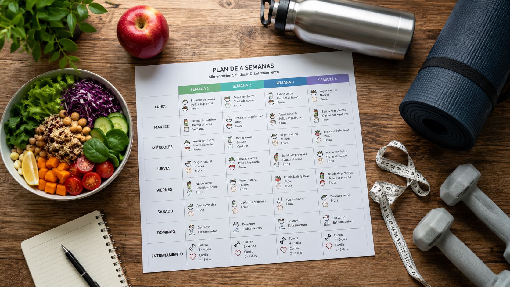 Gesund abnehmen Plan: Dein 4-Wochen-Guide für 2026