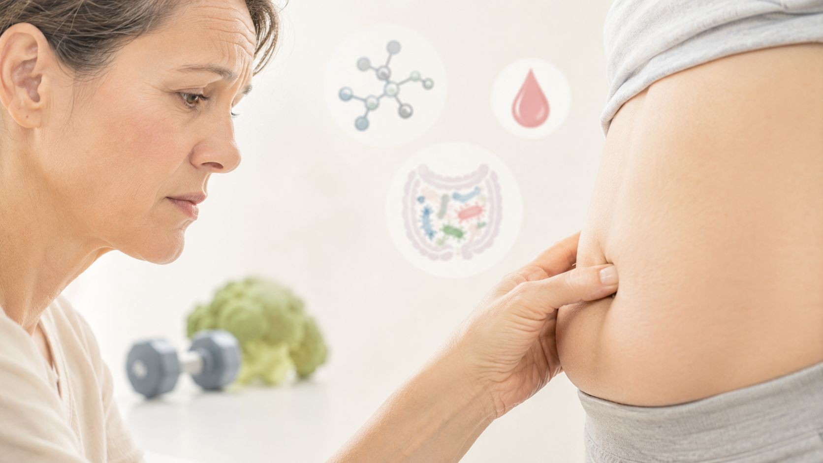 Starke Gewichtszunahme am Bauch: Ursachen & was hilft