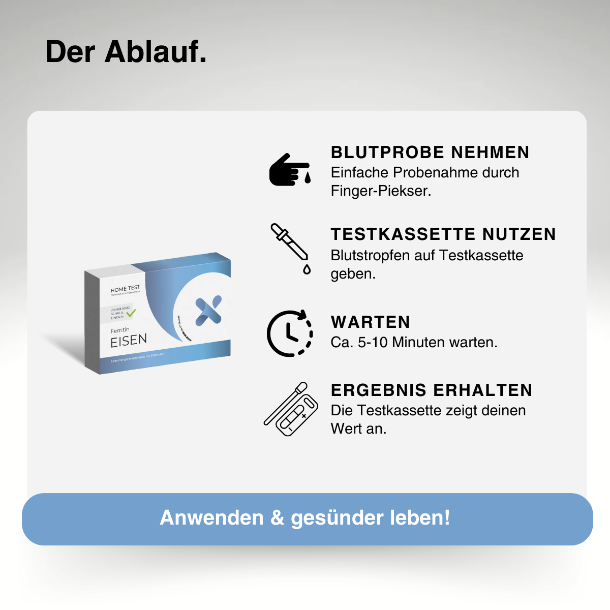 Eisen-Ferritin Selbsttest