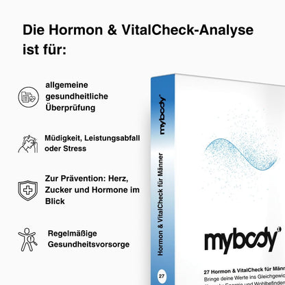 Hormon & VitalCheck für Männer - mybody®x