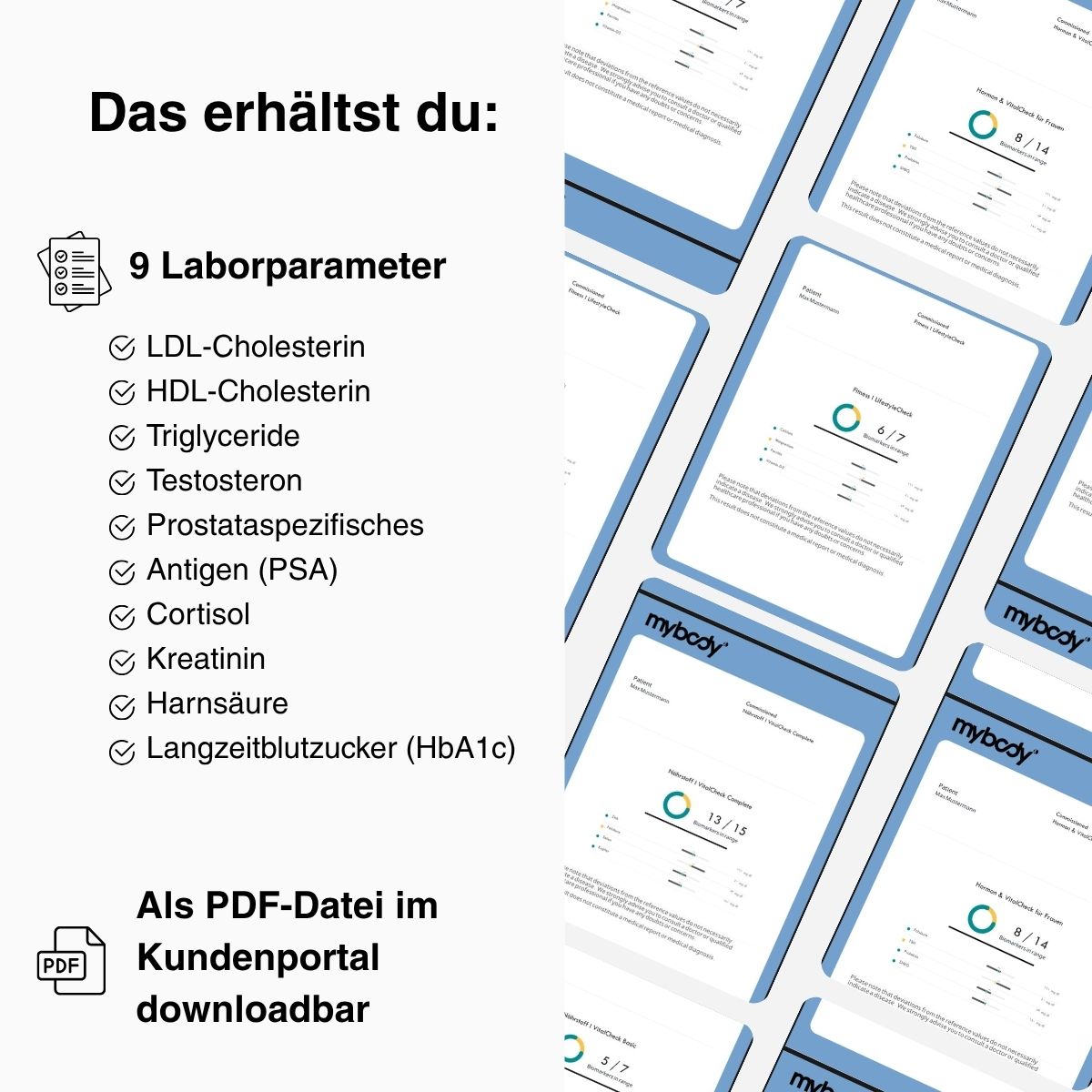 Hormon & VitalCheck für Männer - mybody®x
