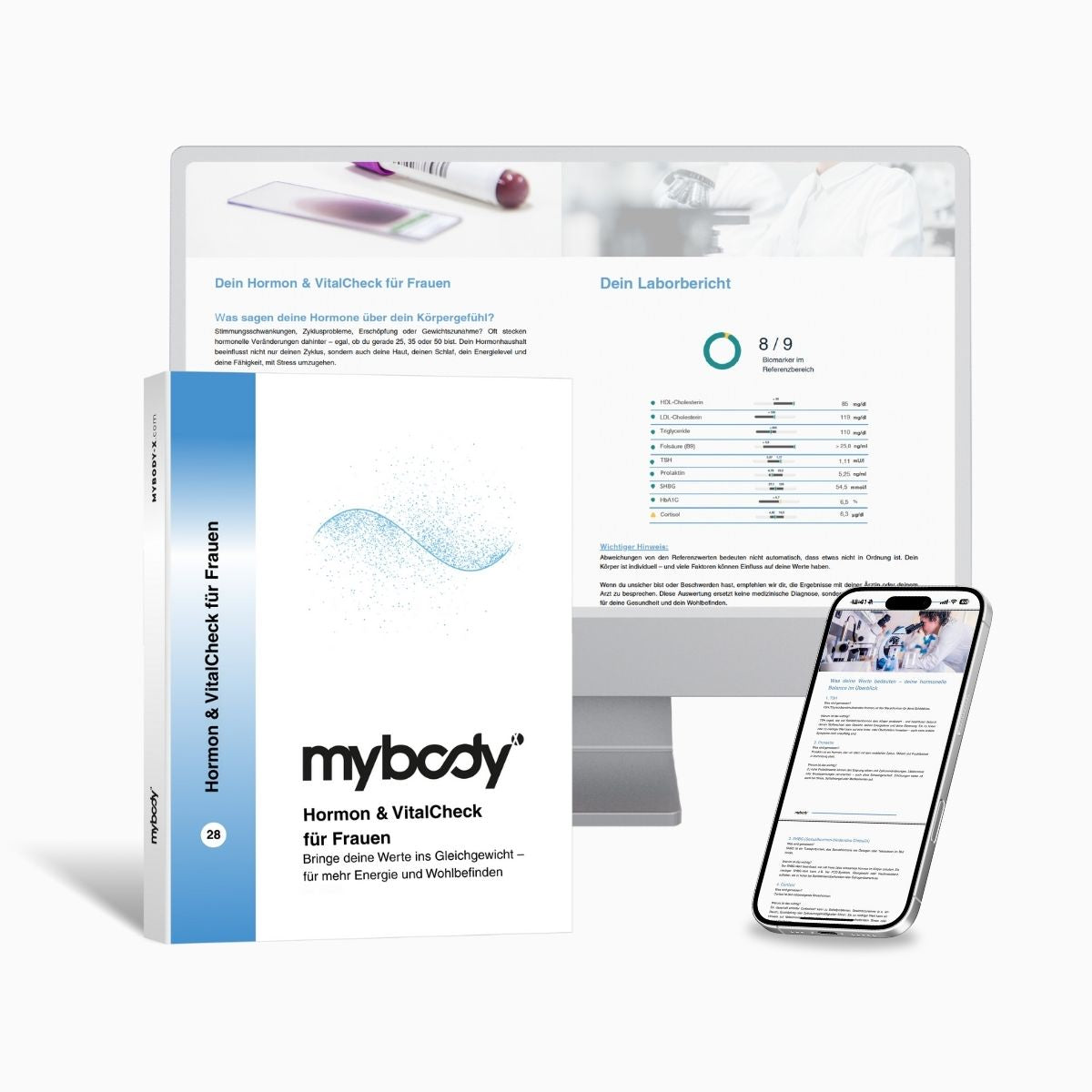 Hormon & VitalCheck für Frauen von mybody®x (MYBODY Lab GmbH)