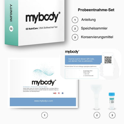 DNA Stoffwechselanalyse | NutriCare + MY FOODBOOK - mybody®x