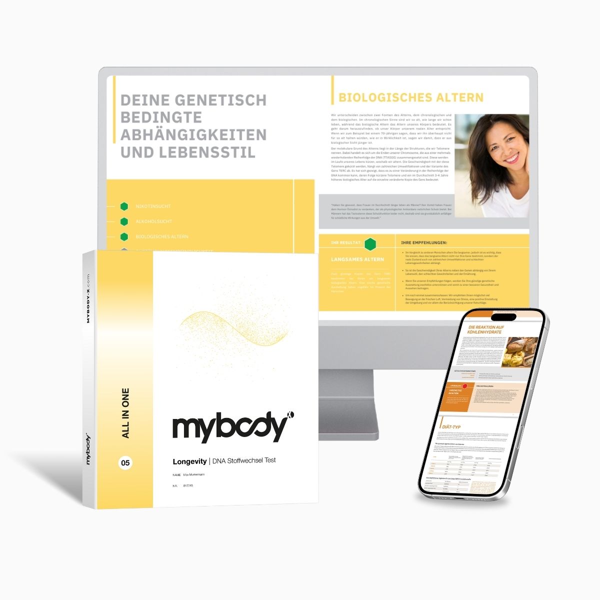 Longevity ALL IN ONE DNA-Test von mybody®x (MYBODY Lab GmbH)
