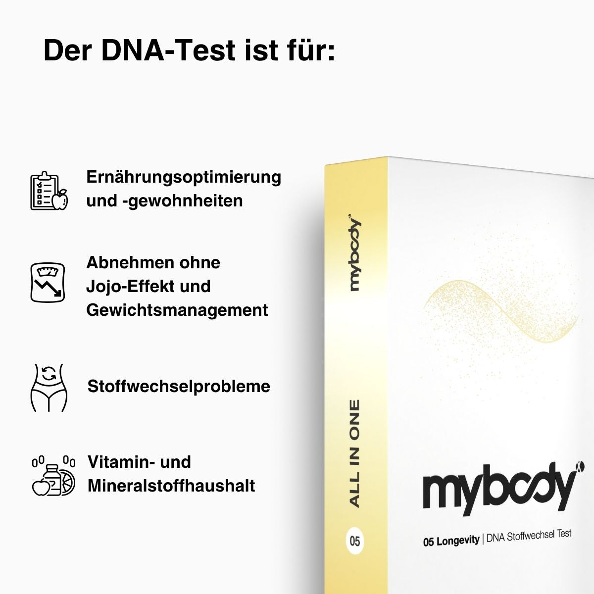 Longevity | ALL IN ONE DNA-Test - mybody®x
