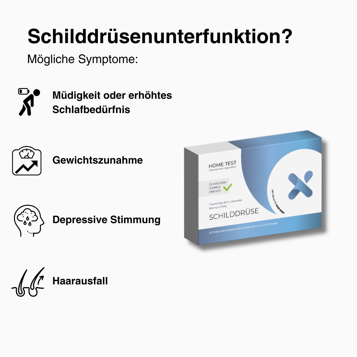Schilddrüsen-TSH Wert Selbsttest - mybody®x
