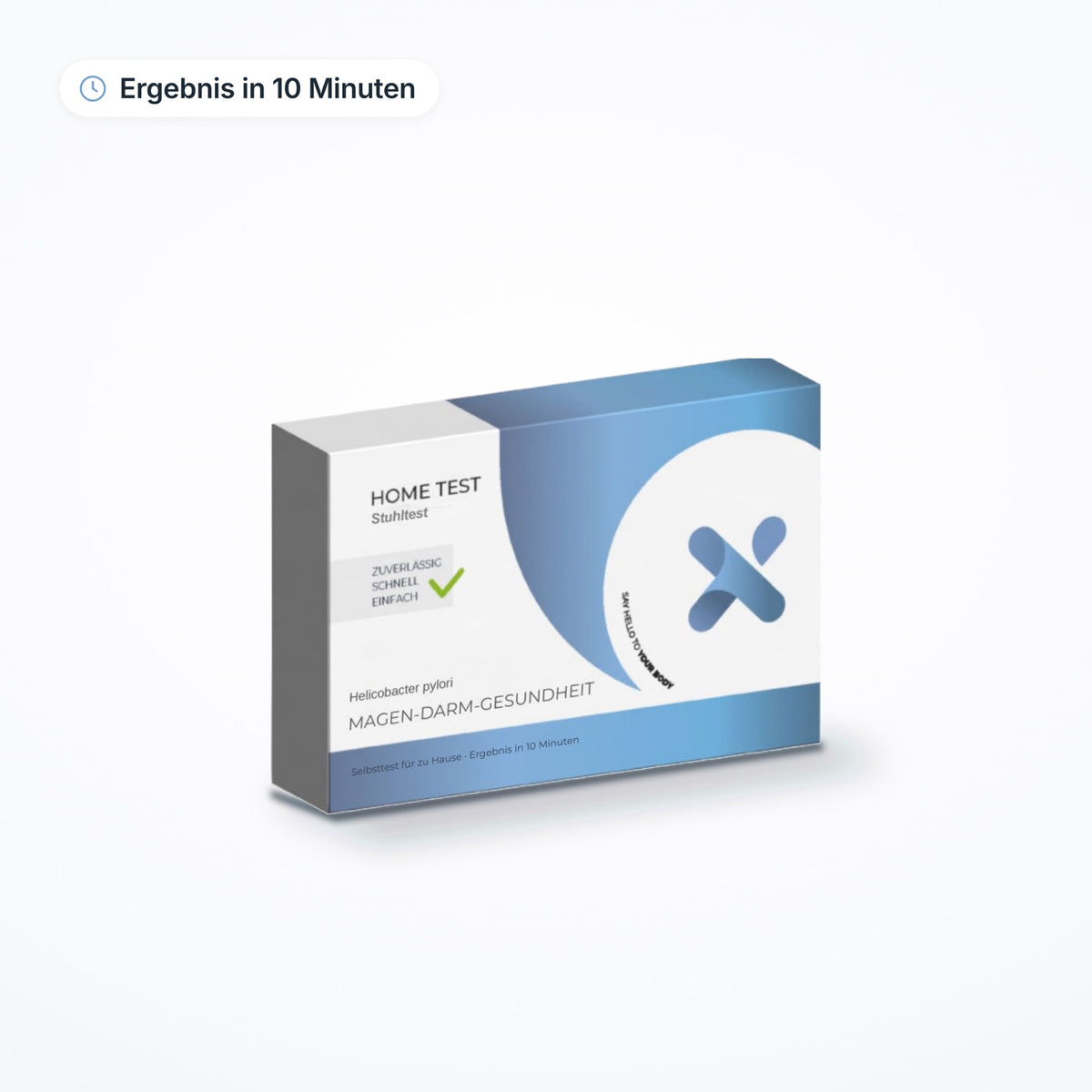 Magen-Darm-Gesundheit, Selbsttest von mybody®x: Testkit-Schachtel, Ergebnis in 10 Minuten